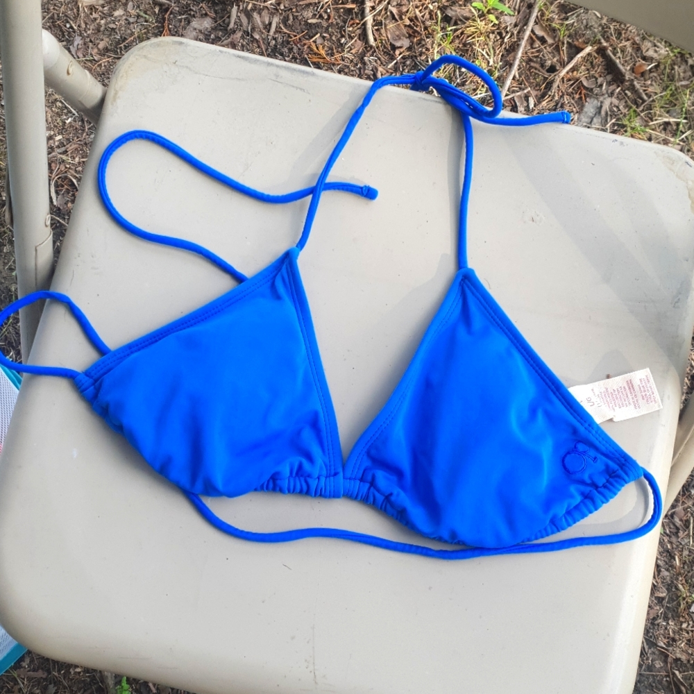 Royal Blue Bathing Suit Bikini Top